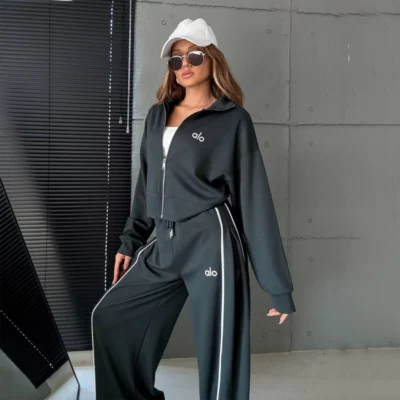 ست سویشرت شلوار alo طوسی