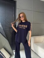 ست تیشرت و شلوار زنانه GUESS مدل Master | ست اسپرت زنانه گس - تصویر 3