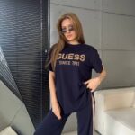 ست تیشرت و شلوار زنانه GUESS مدل Master | ست اسپرت زنانه گس