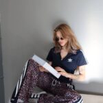 ست تیشرت و شلوار پلنگی زنانه ادیداس| ست اسپرت و راحتی ترک