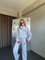 ست اسپرت زنانه Tommy Hilfiger رنگ روشن دورس پنبه - تصویر 3