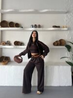 ست لوکس زنانه Hermes مسترکوالیتی سه تیکه - تصویر 3