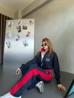 ست سویشرت زنانه تامی هیلفیگر مشکی قرمز گلدوزی شده - تصویر 3